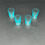 Miniature : Verres à shooter en verre bleu ciel