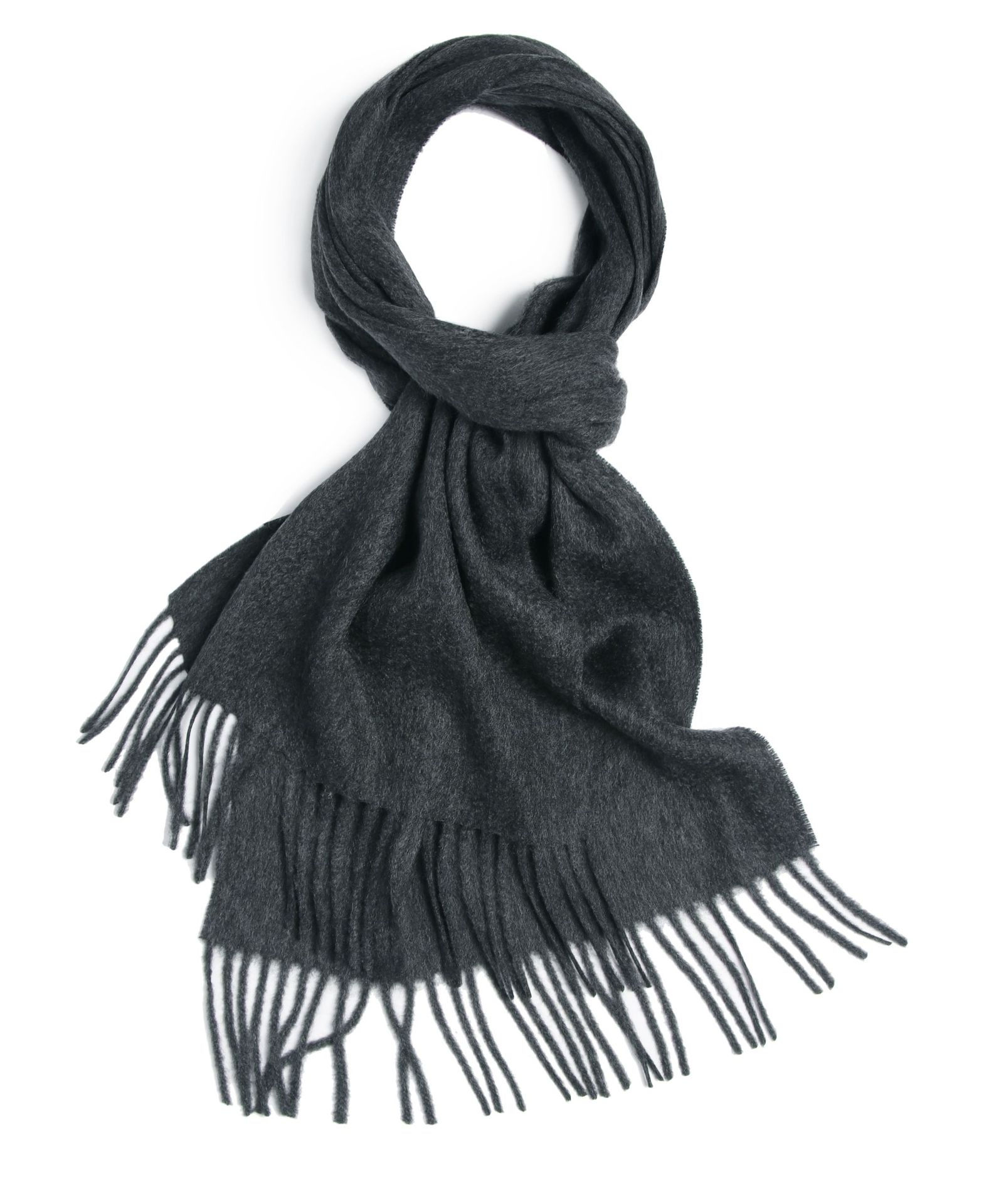 dark gray scarf