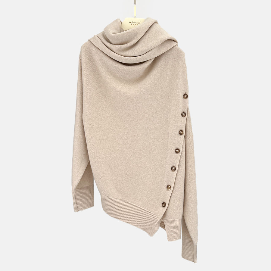 Miniature : Pull en cachemire oversized beige