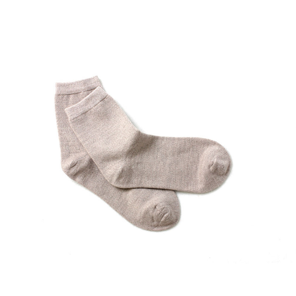 Thumbnail: Wool Quarter Socks off white