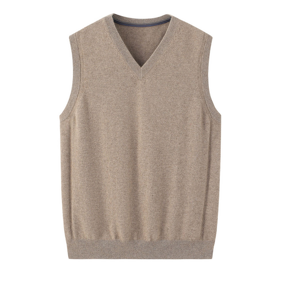 Thumbnail: Beige Cashmere Vest