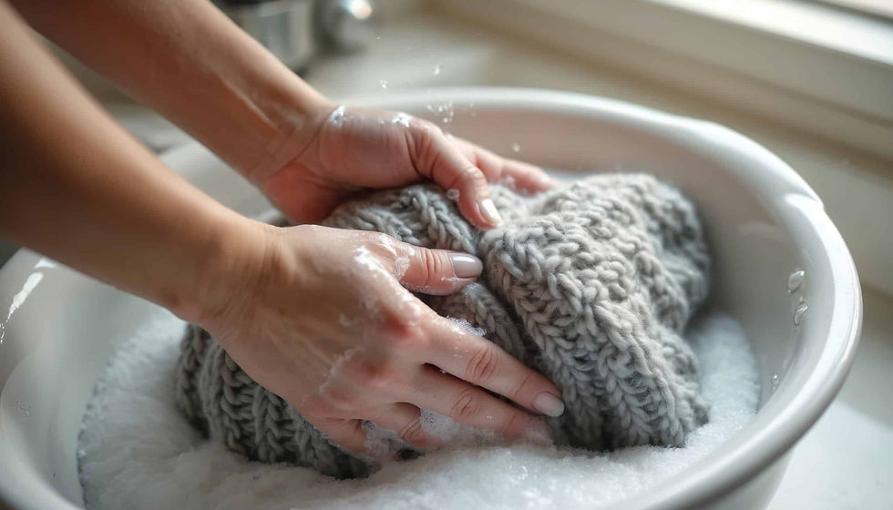 washing sweater