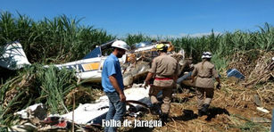 É grave o estado de saúde do piloto do avião que caiu próximo a Barro Alto