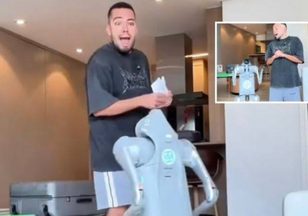 O influenciador Lucas Rangel surpreende seguidores ao mostrar seu cachorro robô