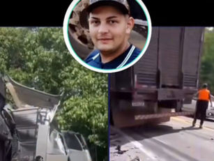 Motorista de Rubiataba morre em grave acidente entre dois caminhões na BR-153