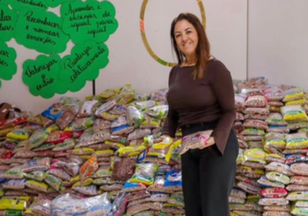 Pecuária de Jaraguá arrecada mais de 20 toneladas de alimentos para famílias carentes