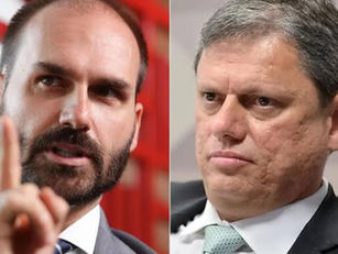 Eduardo Bolsonaro diz que Tarcísio é o candidato do sistema “ há quem Moraes quer eleito “