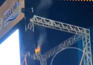 Rialma: Princípio de incêndio em estrutura do palco assusta público na Festa do Peão