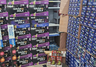 Nova Glória: Procon apreende quase 1.800 fogos de artifício em supermercado