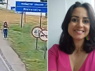 Câmeras registram biomédica caminhando às margens da BR-414 antes de desaparecer em Goiás