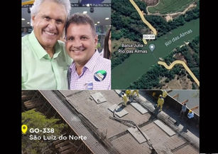 Construção de ponte sobre o Rio das Almas em São Luiz do Norte tem edital lançado