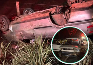 Carro parado na pista provoca acidente na GO-330 entre Petrolina e Ouro Verde