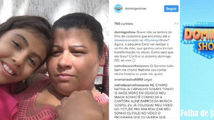 Carol Dias voltará ao Programa Domingo Show para acompanhar transformação da mãe