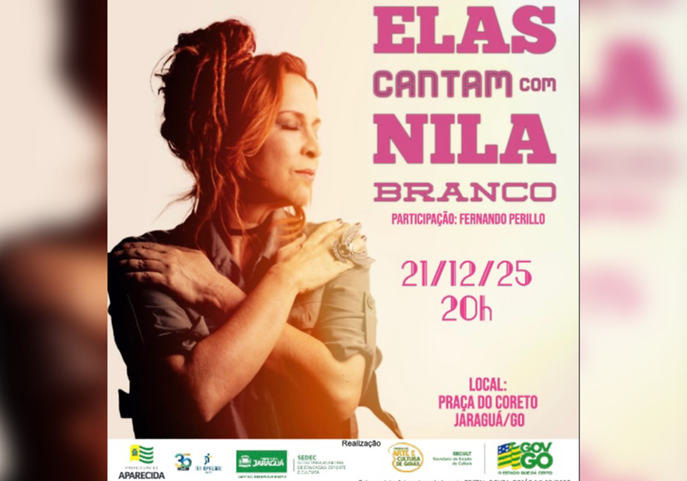 Jaraguá recebe o espetáculo “Elas Cantam com Nila Branco” neste domingo (21)