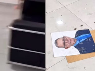 Homem em surto invade o gabinete do Prefeito de Uruaçu e promove quebra quebra