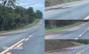 Com asfalto da BR-153 deteriorando Ecovias fará remendos na pavimentação