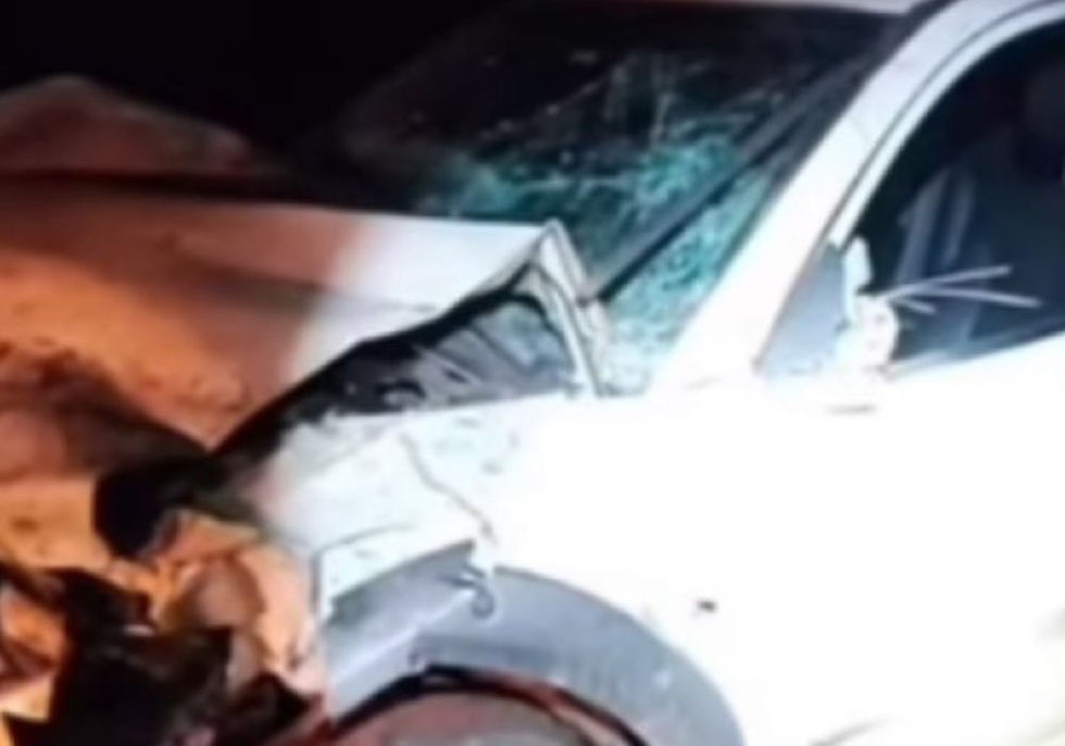 Quatro pessoas com feridas, uma em estado grave, em acidente na BR-153 em Rialma