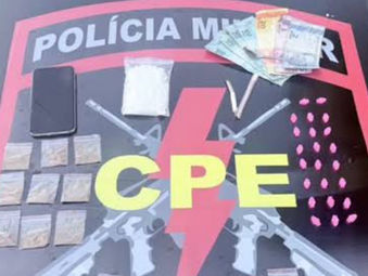 CPE prende traficante com cocaína,maconha e ecstasy durante festa em São Francisco de Goiás