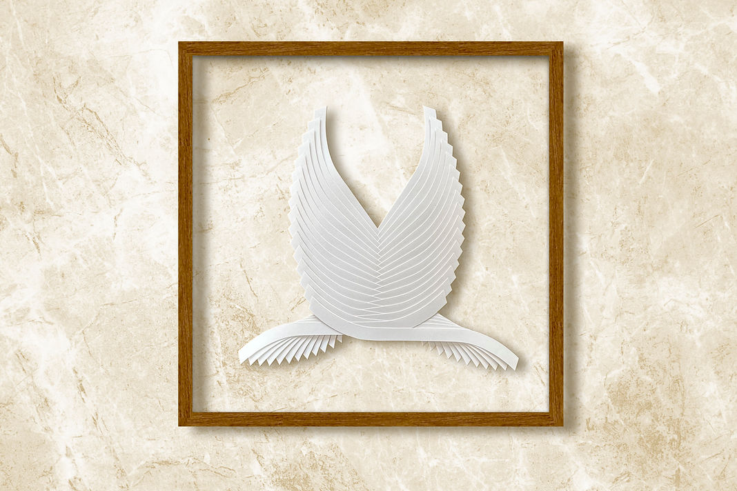Wings from the Ground marble - Flávia Mesquita  - Art