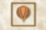 Balloon orange marble