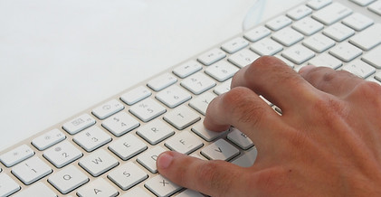 Fingers on Keyboard