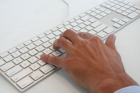 Man Typing