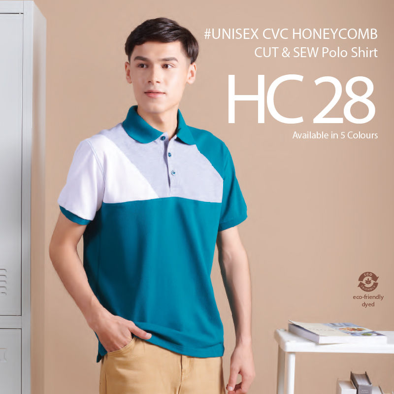 HC28- Polo Shirt CVC Honeycomb