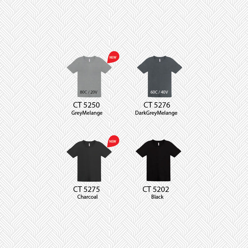 Thumbnail: CT52- (Kids) Round Neck Short Sleeve Cotton