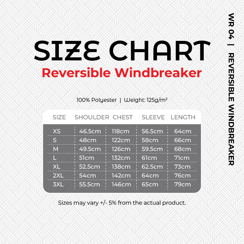 Thumbnail: WR04- Full-Zip Reversible Windbreaker