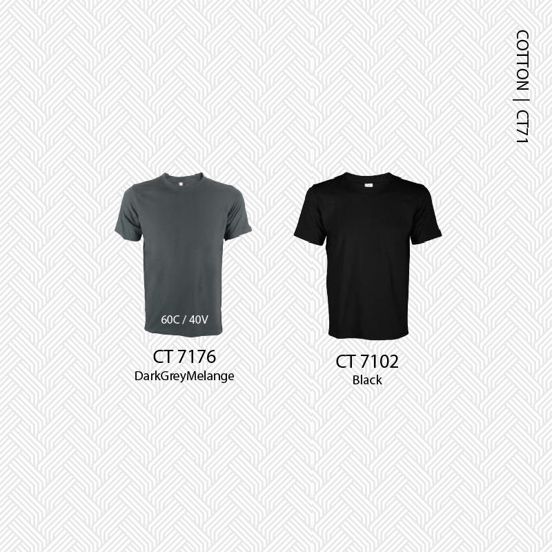 Thumbnail: CT71- Round Neck Short Sleeve Cotton 200gsm