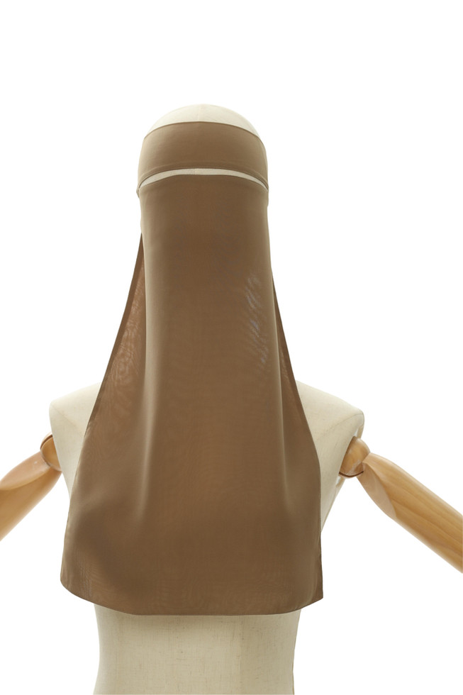 Beige Full Niqab for Muslim women by LiDZE