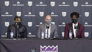 Davion Mitchell and Neemias Queta introduction