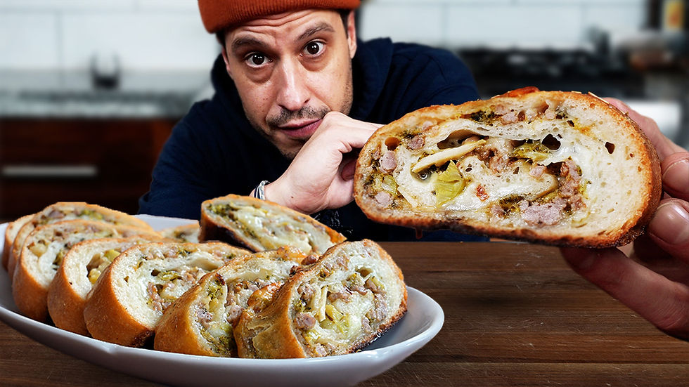 Sausage and Broccoli Stromboli