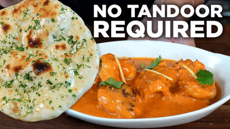 Butter Chicken Garlic Naan