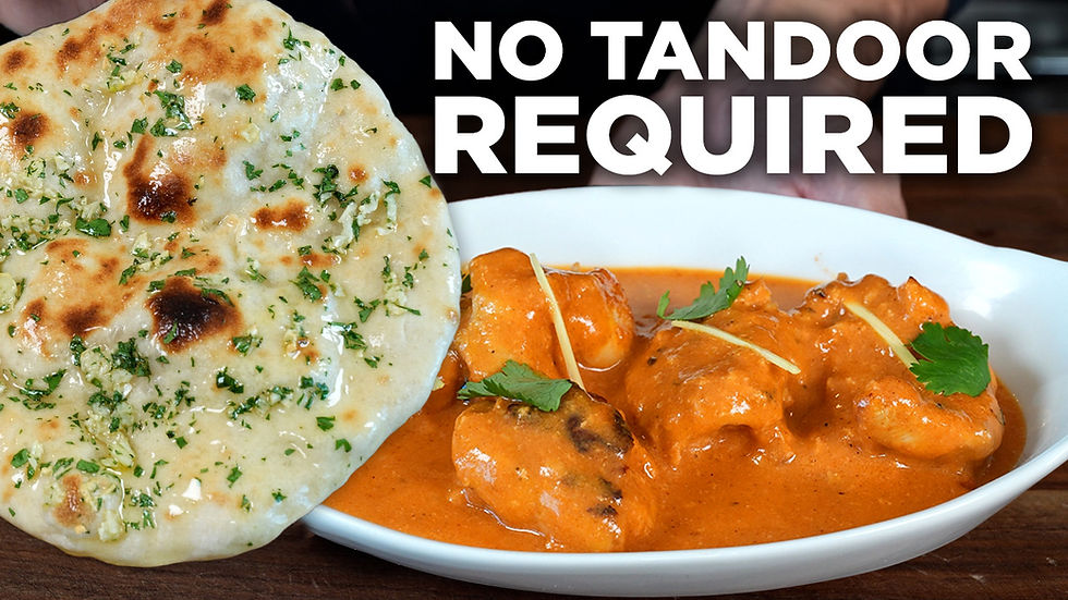 Butter Chicken Garlic Naan