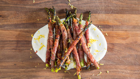 how to make PROSCIUTTO WRAPPED ASPARAGUS