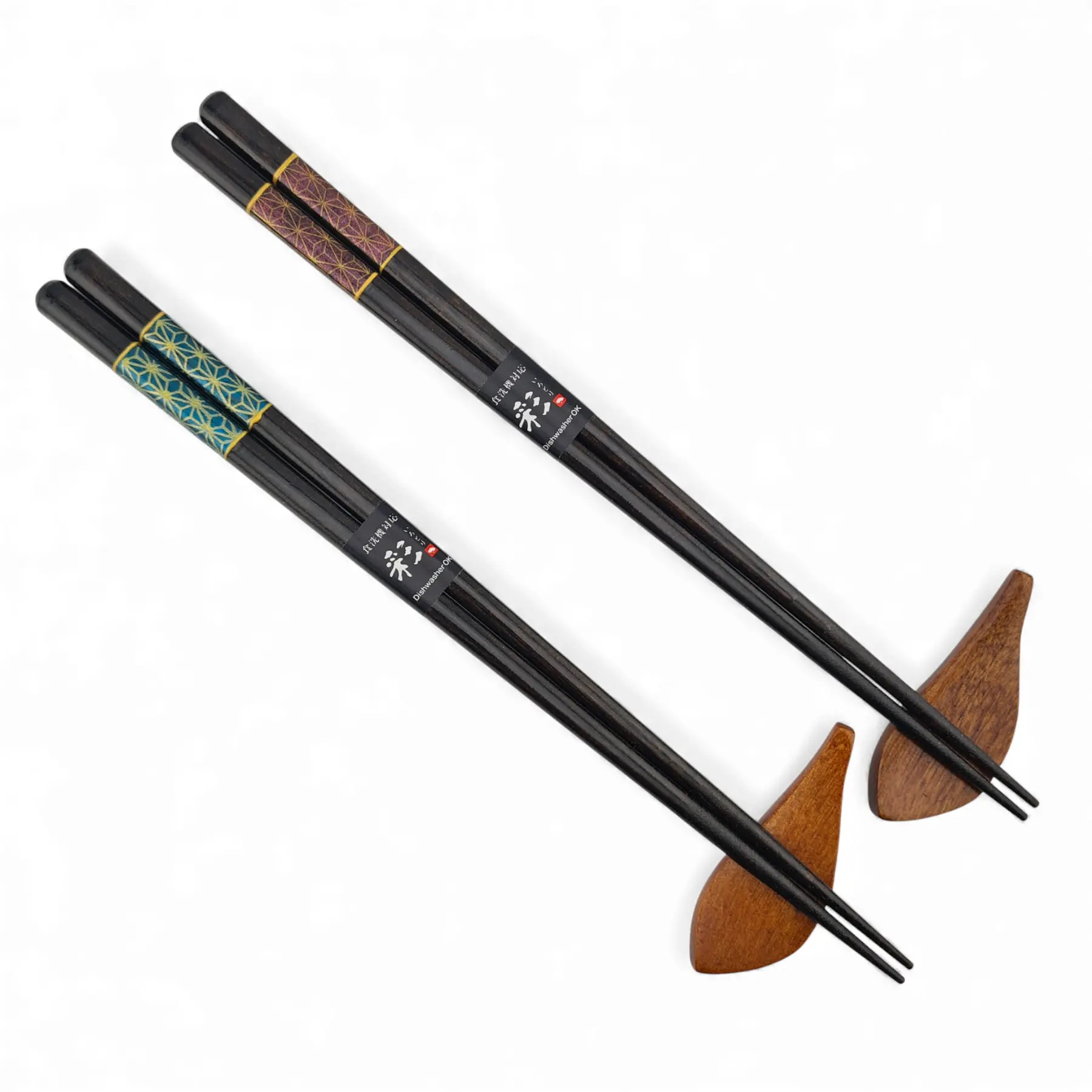 set bacchette giapponesi con poggia bacchette