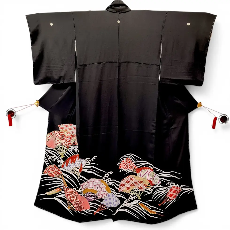 kimono giapponese kurotomesode