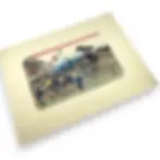 stampa giapponese Hiroshige stazione di Otsu-shuku