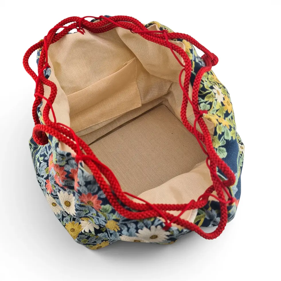 Miniatura: borsa cestino kinchaku giapponese