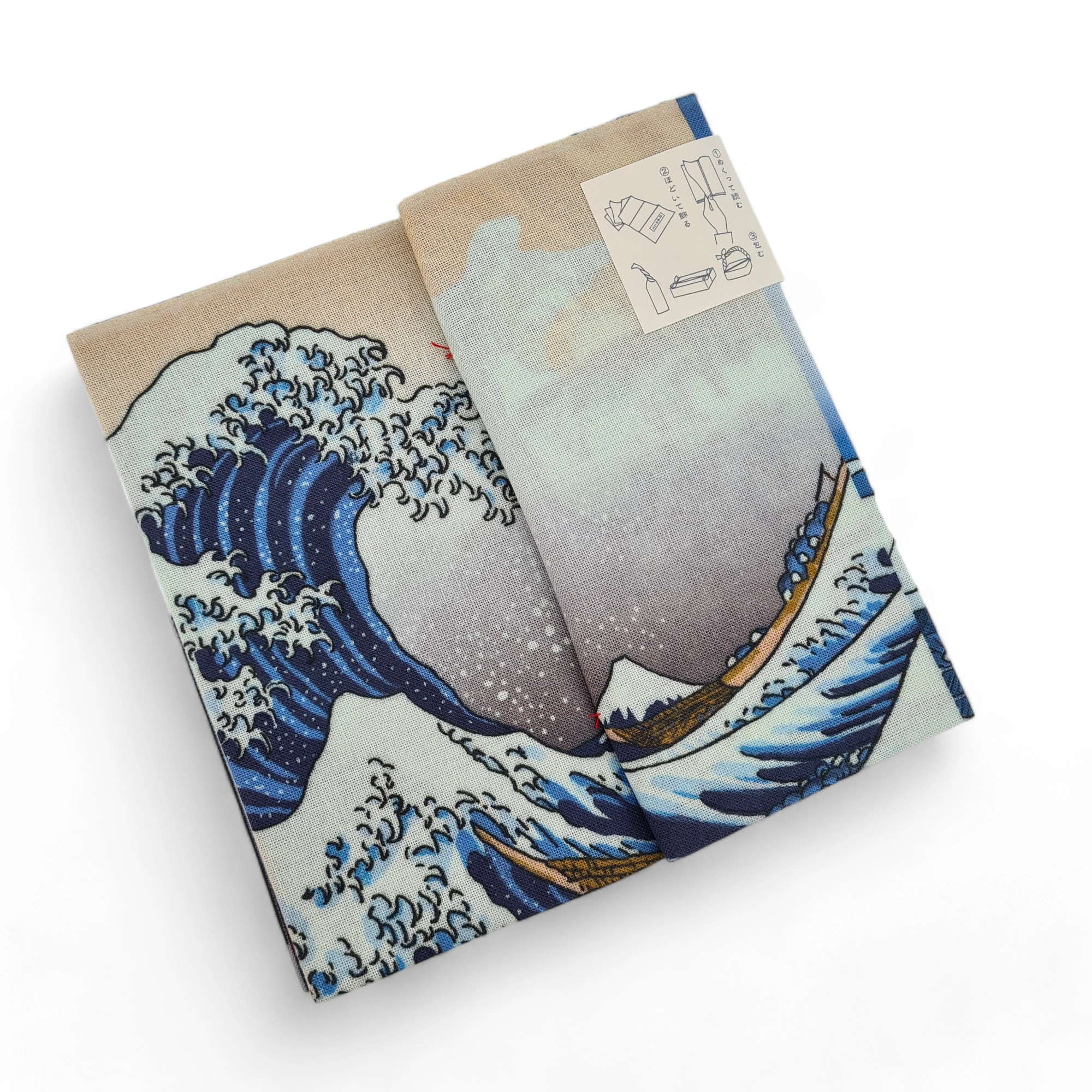 NOREN Fazzoletto Di Cotone Giapponese Senshu (Osaka), Realizzato In Giappone, 100% Cotone, Ad Asciugatura Rapida, Assorbente, Ultra Morbido, Sottile, Motivo Tradizionale Giapponese (fragola Forestale - 8