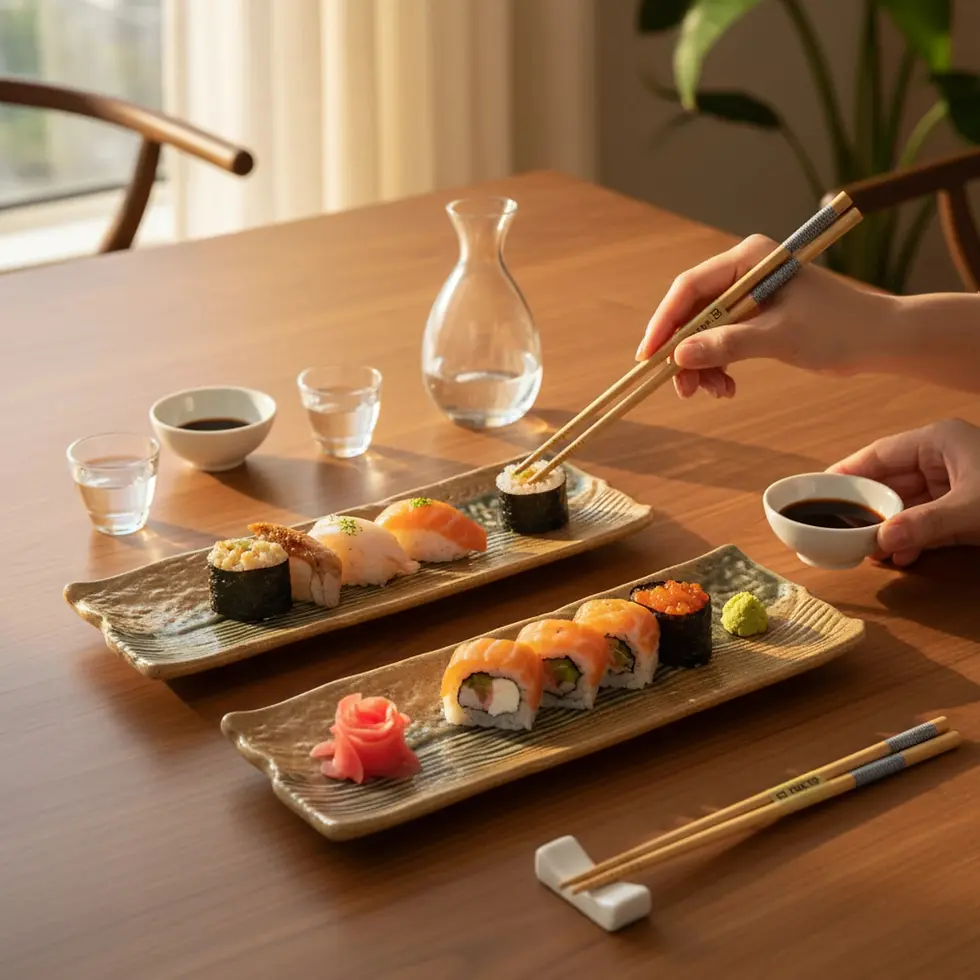 set piatti giapponesi per sushi