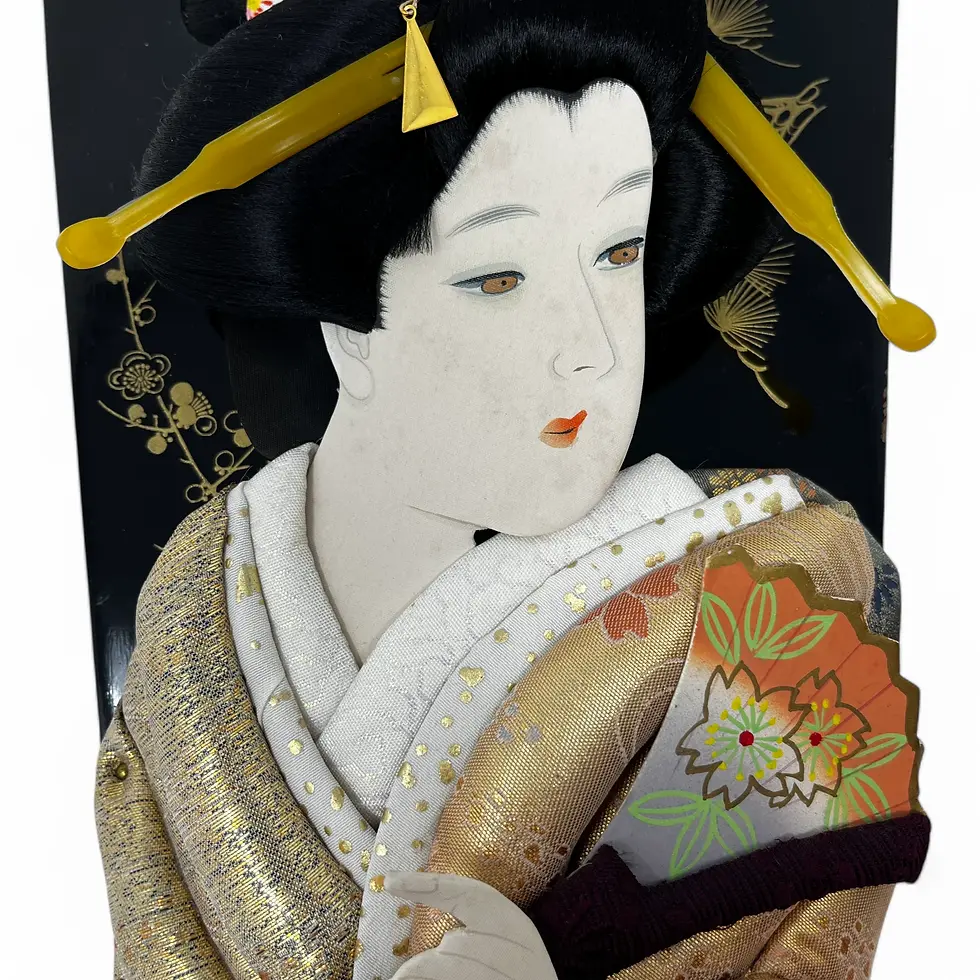 Miniatura: hagoita giapponese geisha