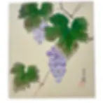 dipinto giapponese shikishi budo