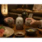 set sake giapponese genziana shino
