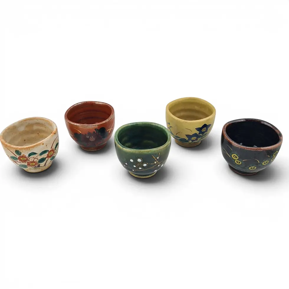 Miniatura: set bicchieri da sake giapponesi