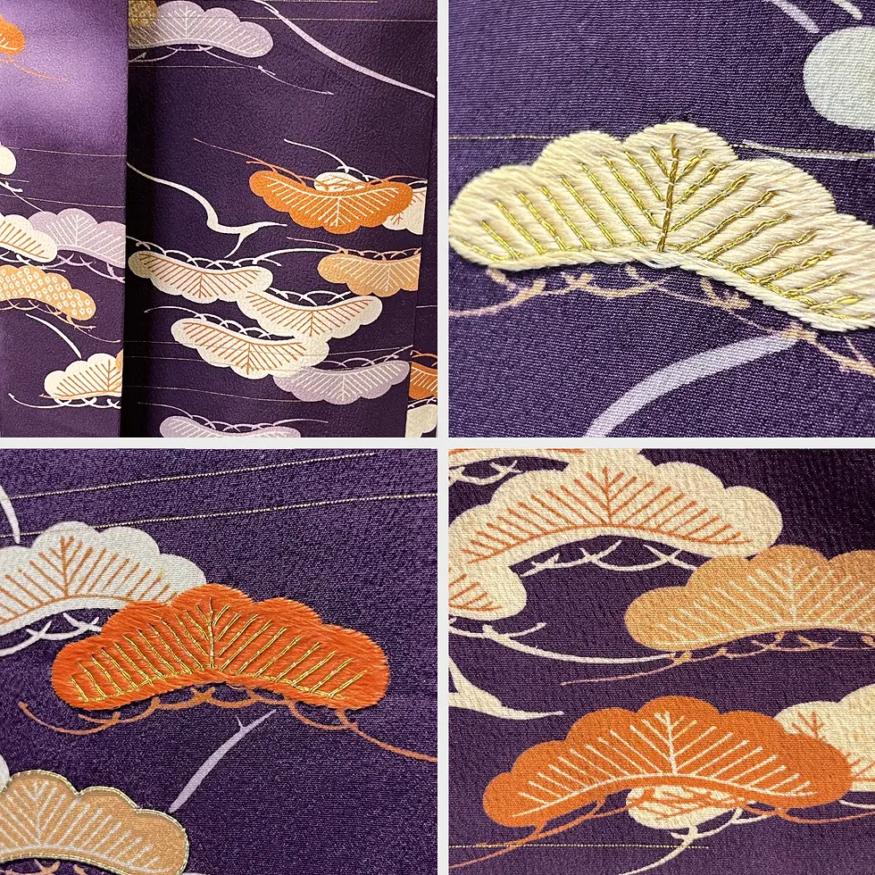 Miniatura: kimono giapponesi in seta
