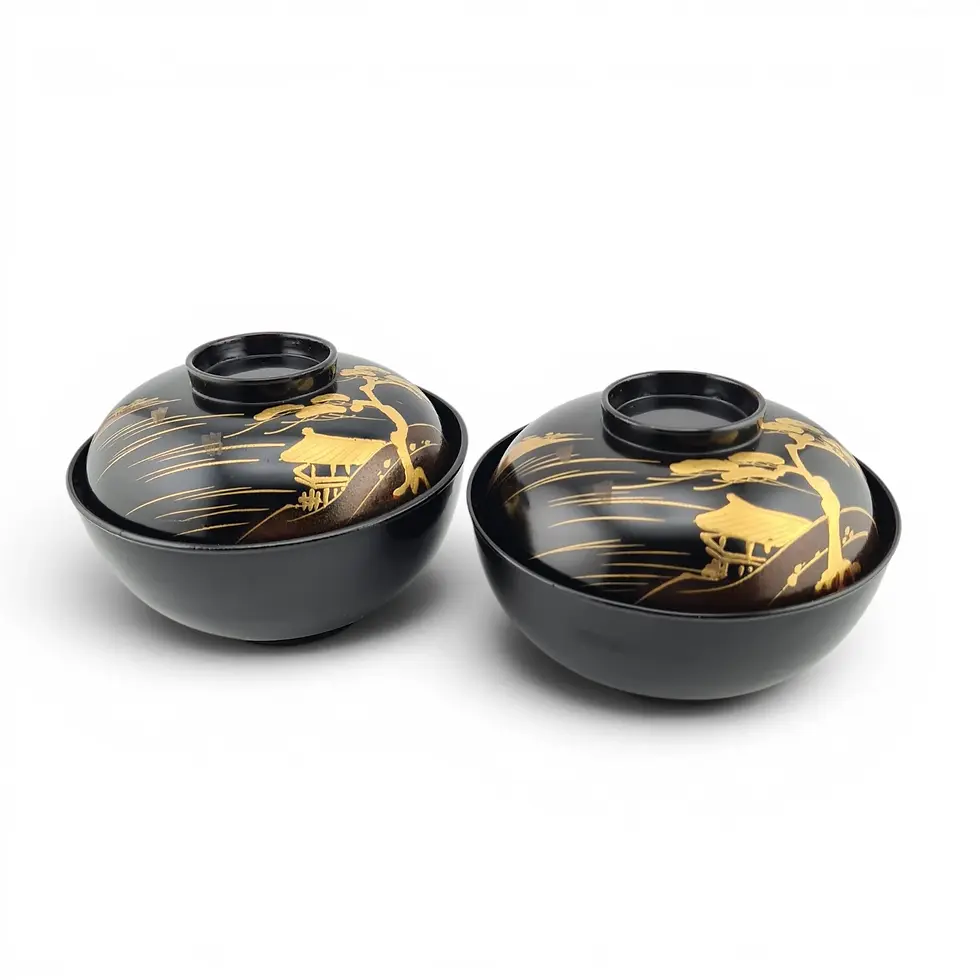 Miniatura: ciotole giapponesi lacca urushi