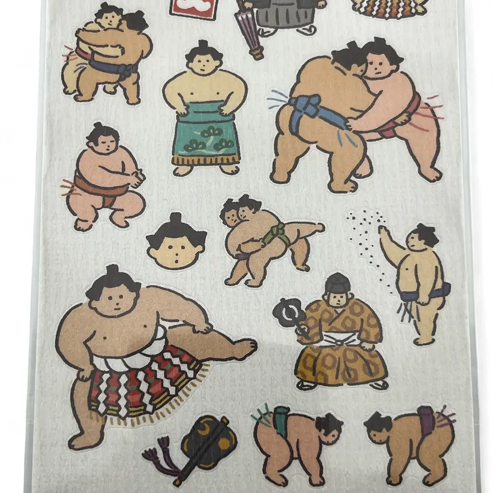 Miniatura: stickers adesivi sumo
