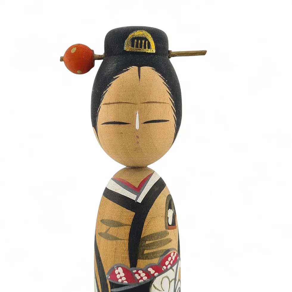 bambola giapponese kokeshi geisha